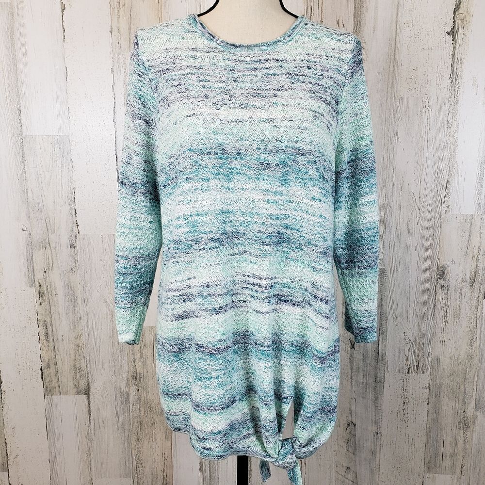 Christopher & Banks Tie Sweater Sz L